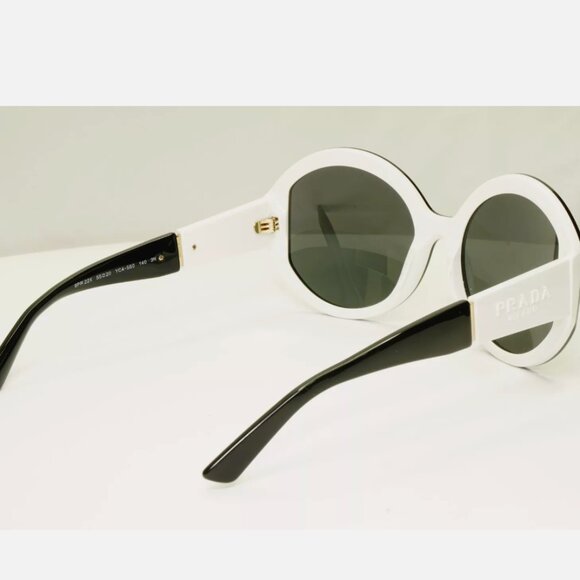 Prada Black White Milano Womens Sunglasses Italy